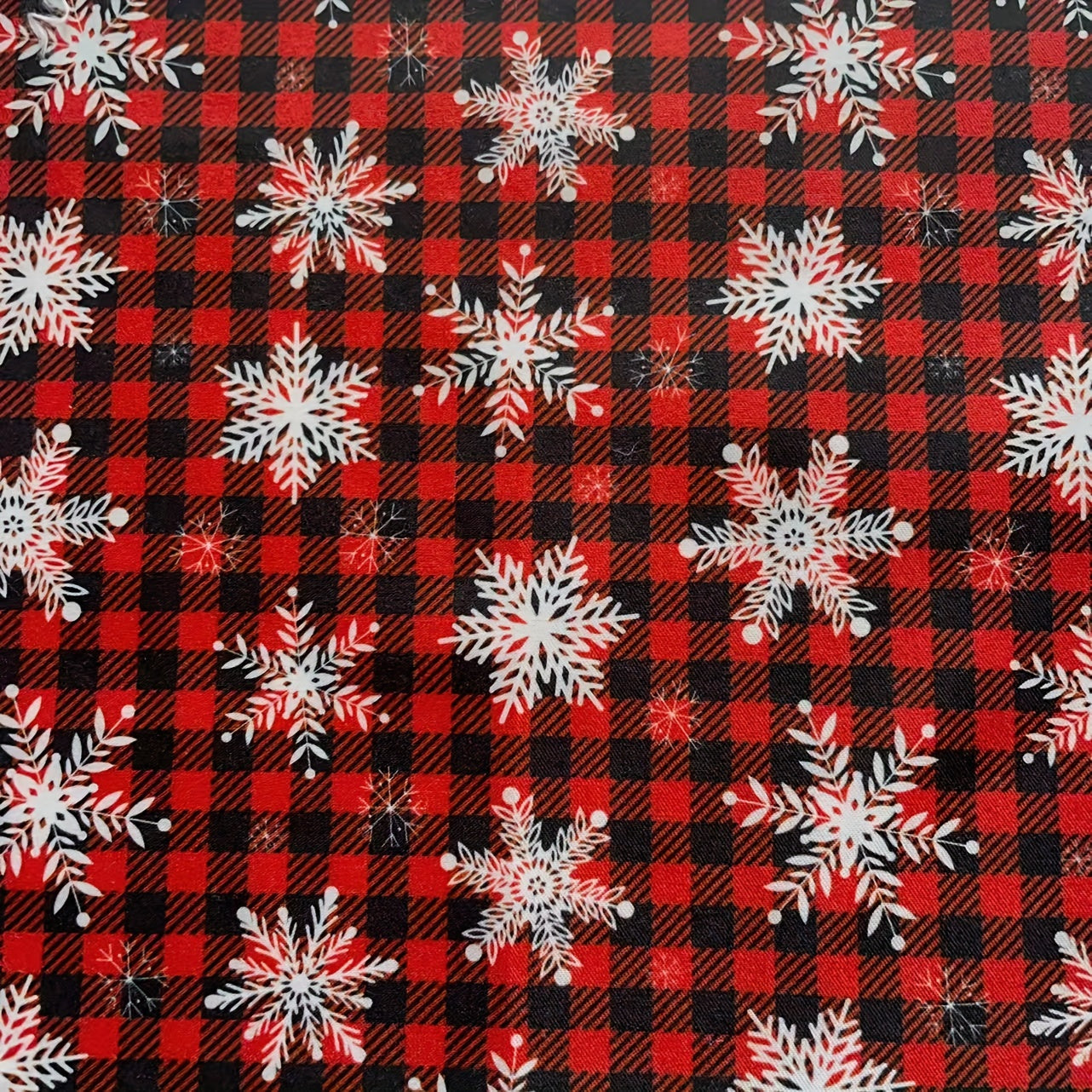 6pcs Christmas Fabric Assorted Pre-Cut Pack for DIY Bow Clothing Craft Doll Cost