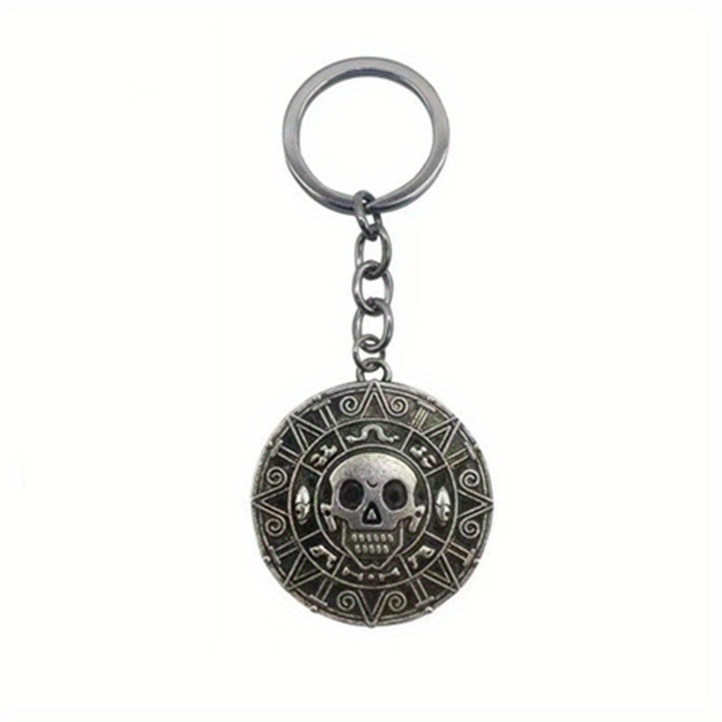 Y2K Cartoon Anime Skull Punk Metal Keychain Bag Car Charm Friends Gift