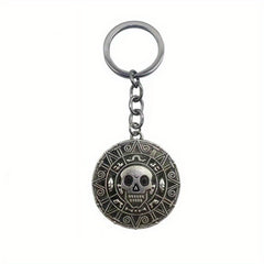 Y2K Cartoon Anime Skull Punk Metal Keychain Bag Car Charm Friends Gift