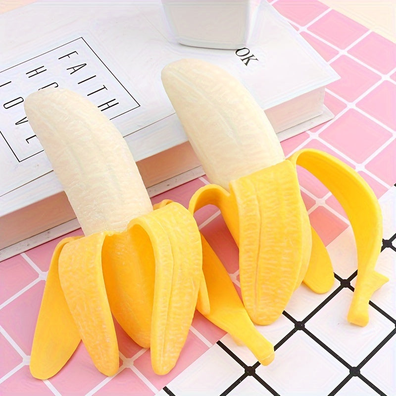 Banana Squeeze Toy Gag Gift Stress Relief Game for Adults & Teens