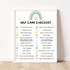 Self Care Check In Poster Self Love Print
