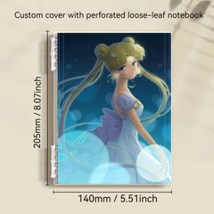 Customizable A5 Spiral Notebook Soft Cover Perforated Pages
