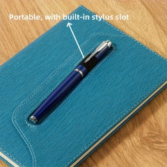 Custom Engraved A5 Retro Style Notebook with Pen Slot