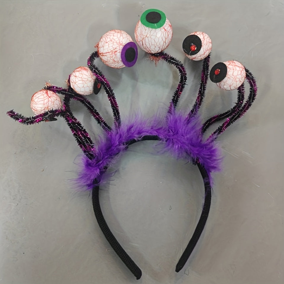Halloween Ghost Hair Hoop Devil Headband Eyeball Headband