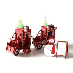 3D Christmas Float Holiday Greeting Card