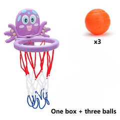 Kids Bathtub Basketball Hoop Set with 3 Balls