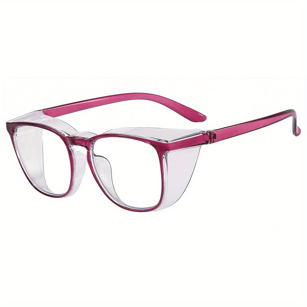 Anti Fog Safety Clear Lens Glasses For Men Women Casual Jelly Frame