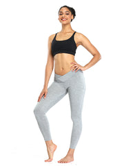 High Waisted Solid Yoga Leggings for Women