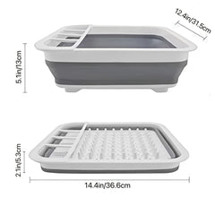 Large Foldable Dish Drying Rack for Kitchen Counter