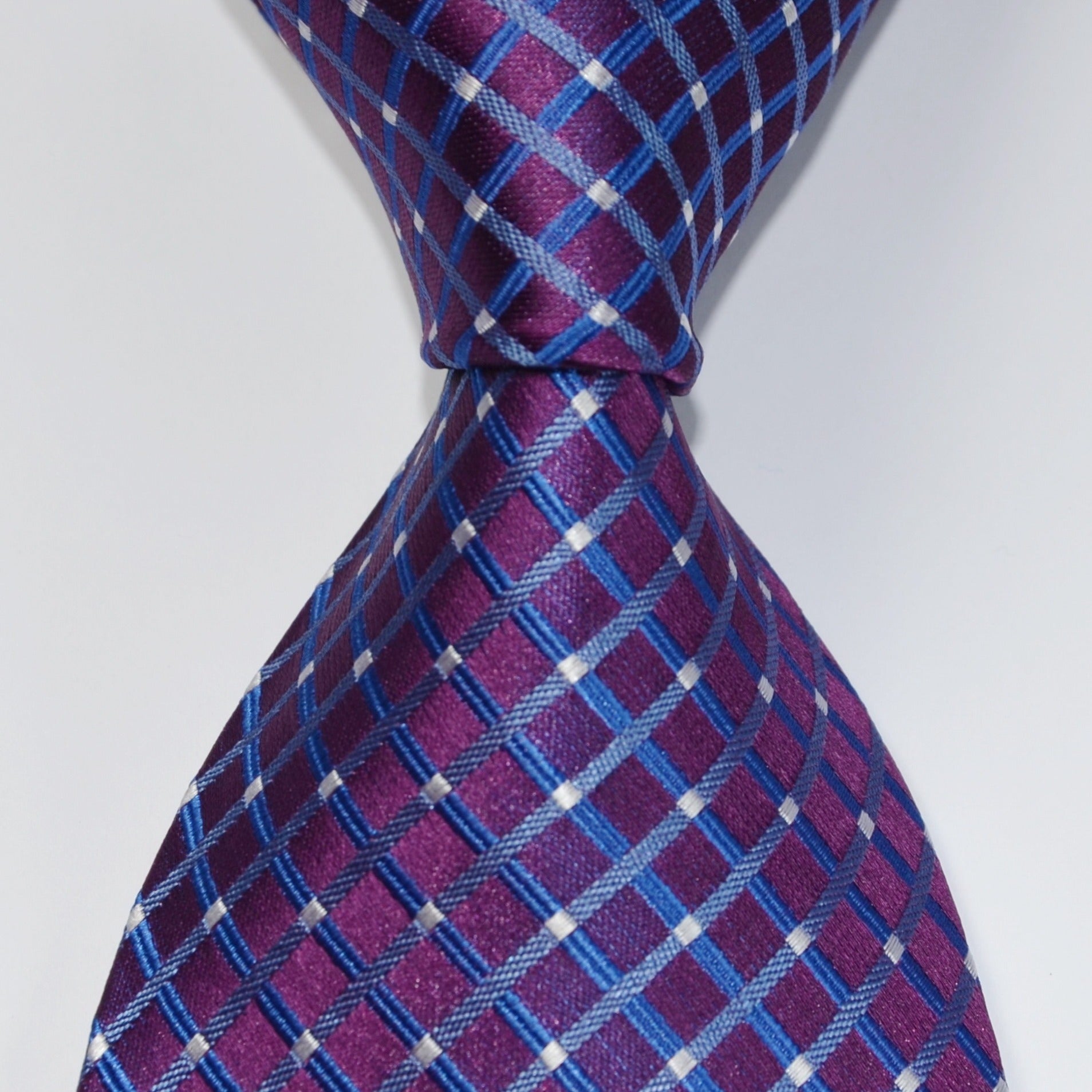 Men's Classic Necktie Patterned Tie Business Tie Grid Party Wedding Tie