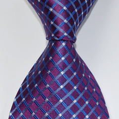 Men's Classic Necktie Patterned Tie Business Tie Grid Party Wedding Tie
