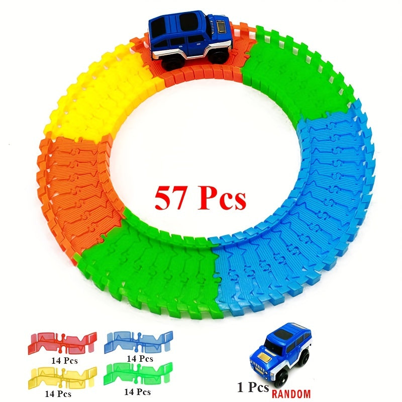 DIY Racing Track Puzzle Toy for Kids
