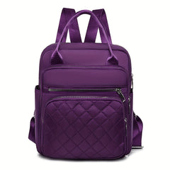 Quilted Tote Backpack for Women