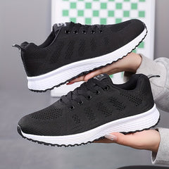 Women's Knit Weaving Running Shoes Non slip Outdoor Casual Sneakers
