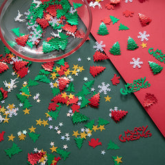 Festive Christmas Party Confetti 15g 30g Pack Snowflake Reindeer Table Decor