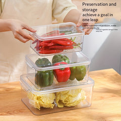 3Pack Refrigerator Organizer Bins Stackable With Lids Clear Fridge Organizers