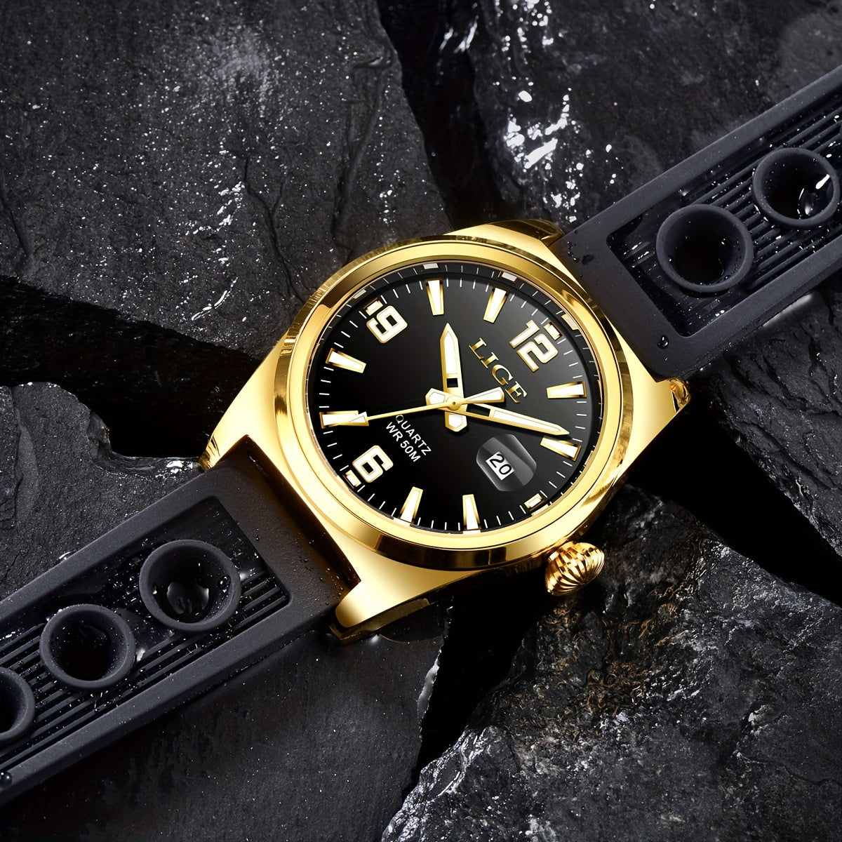 Women's Waterproof Luminous Date Wristwatch