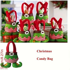 Christmas Candy Gift Bag Scene Decor Holiday Accessory