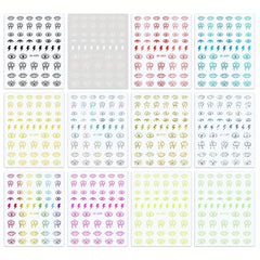 3D Evil Eye Nail Art Stickers Self Adhesive Decals for Manicure