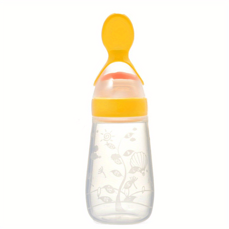 Silicone Baby Food Feeder Spoon 125ml with Soft Head Spoon Feeding