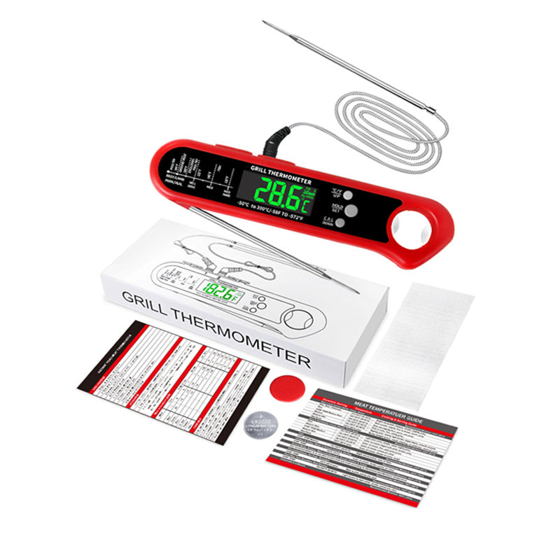 1pc Digital Meat Thermometer 3 In 1 Food Thermometer for Grilling and Cooking