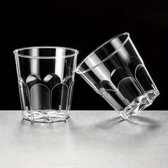 100 pcs Clear Plastic Cups with Lids Great for Events and Gatherings