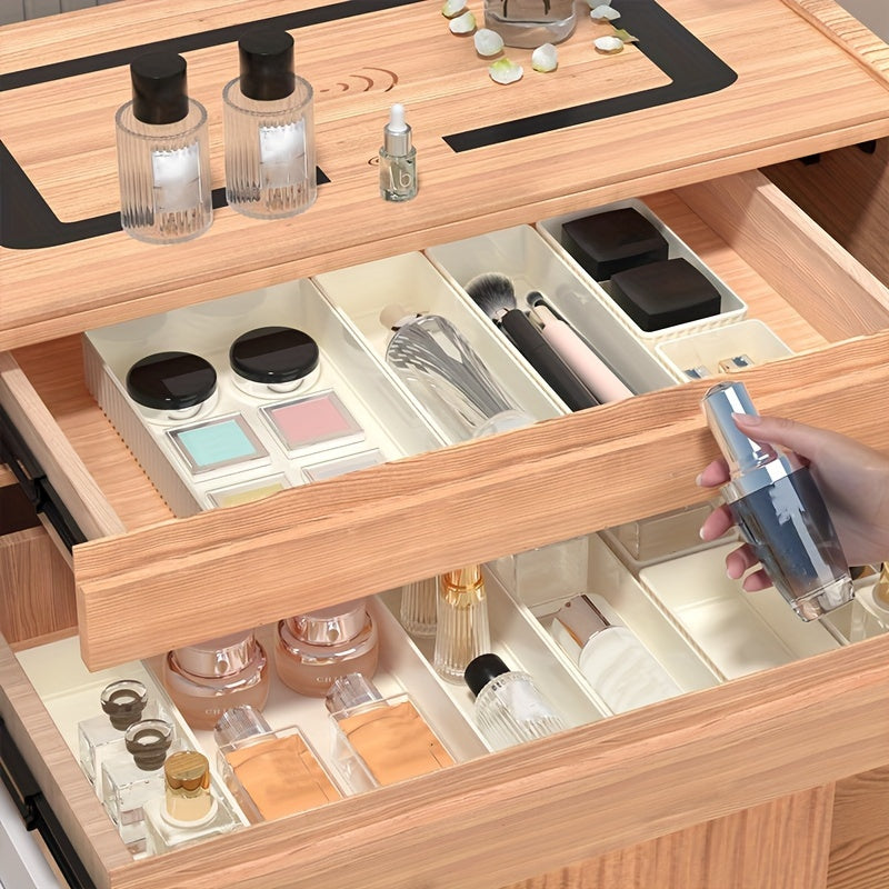 Light Storage Tray Desk Office Debris Storage Box Divided Drawer Storage Tra