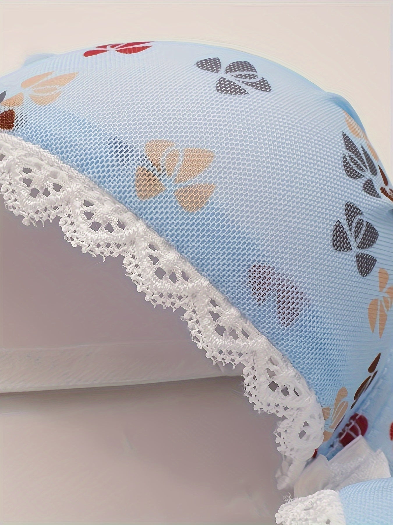 2pcs Bow Print Push Up Bras Lace Trim Bra Women's Lingerie