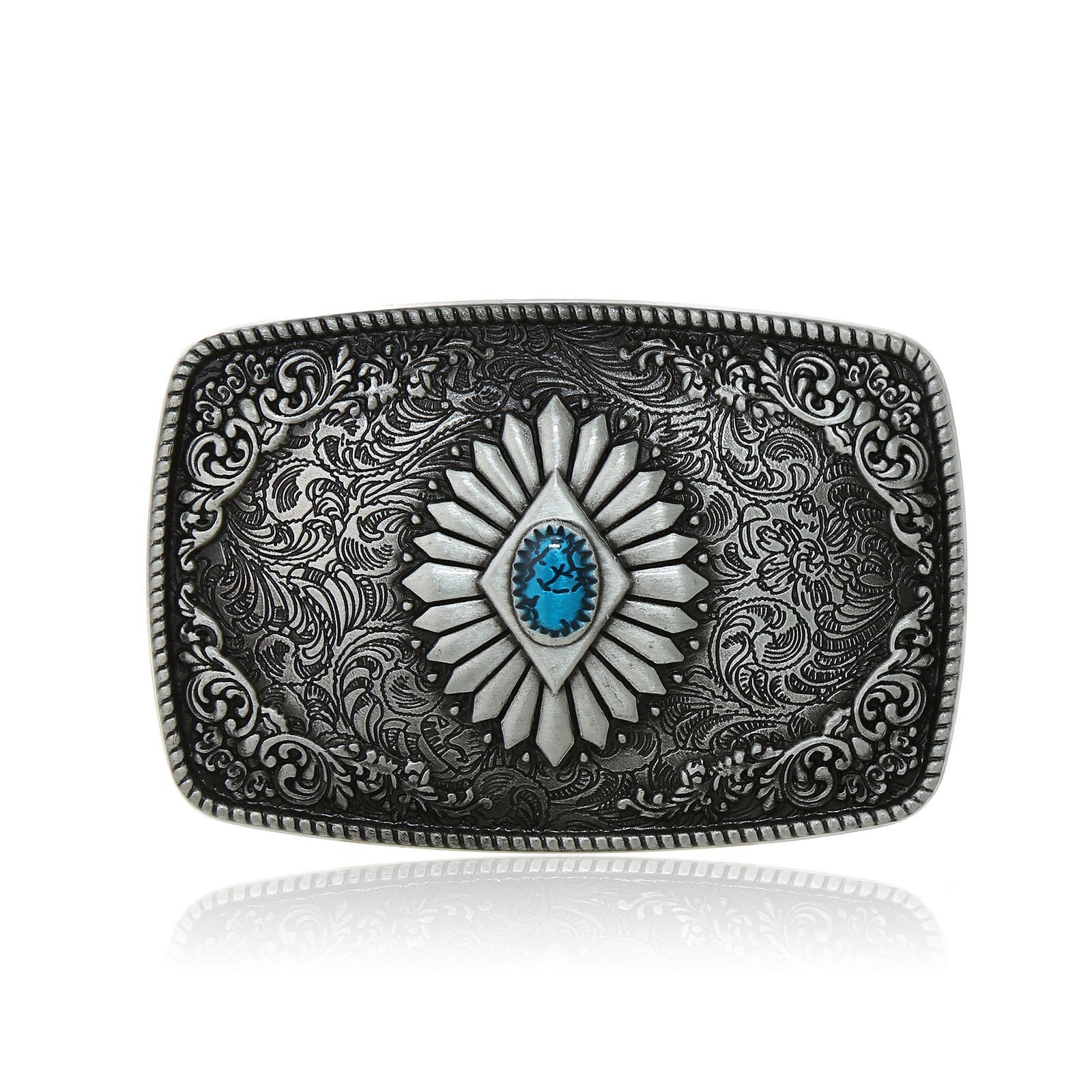 Vintage Pattern Metal Belt Buckle For Men Western
