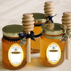 60 Pack 2 3 inch Pure Honey Labels Stickers for Jars Home Business Use