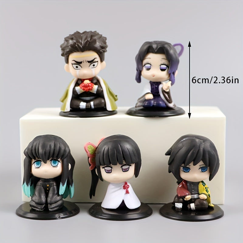 Set of 5 Anime Figures Cake Ornaments