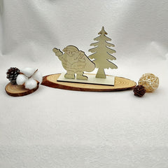 Santa Claus Wooden Crafts Ornaments Christmas Decoration
