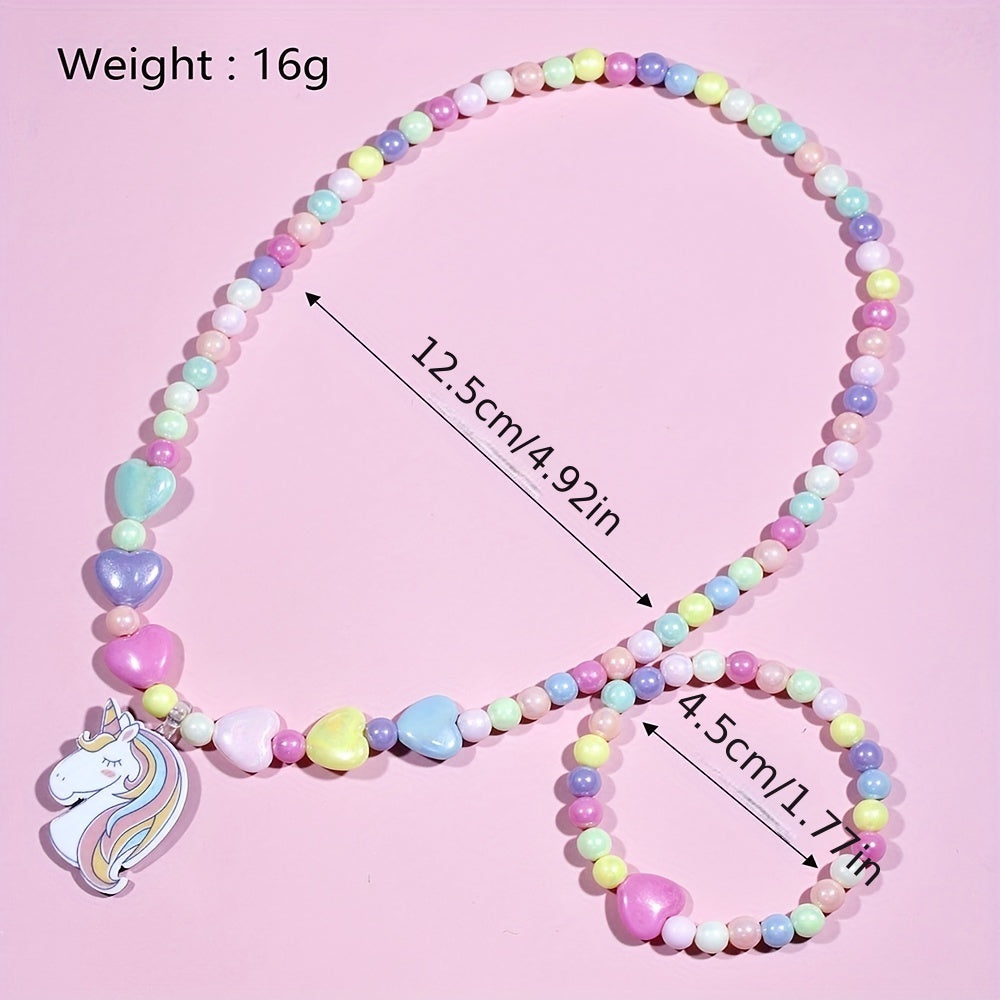 Kids Unicorn Silicone Quartz Watch Set
