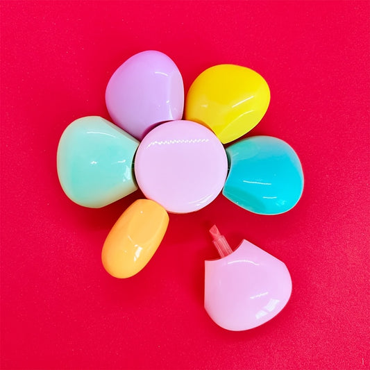6 Brightly Colored Medium Nib Markers for Artistic Painting and Sketching