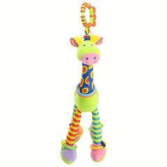 Cute Giraffe Baby Toy for 0-1 Year Olds Plush Comfort Safety Bell Rattle