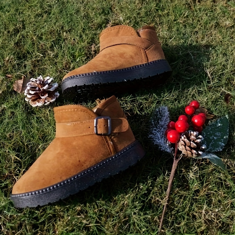 Boy's Snow Boots Non Slip Thermal Casual Shoes For Kids Outdoor Winter