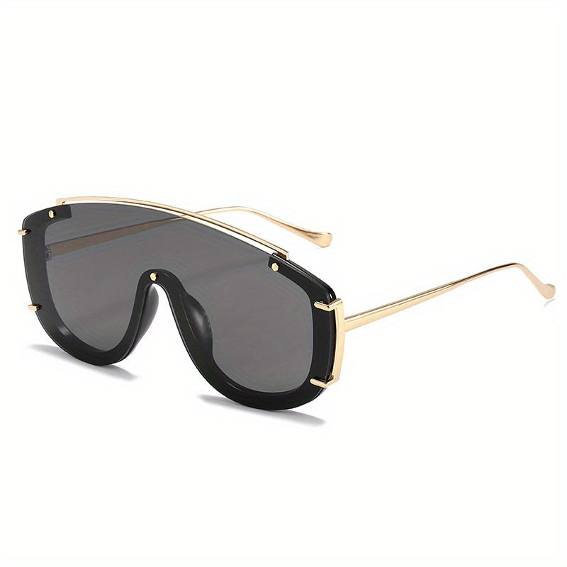 Vintage Aviator Sunglasses Gradient Lens Glasses for Party UV400