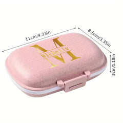 Initial Pill Organizer Moisture Proof Vitamin & Medicine Storage Box