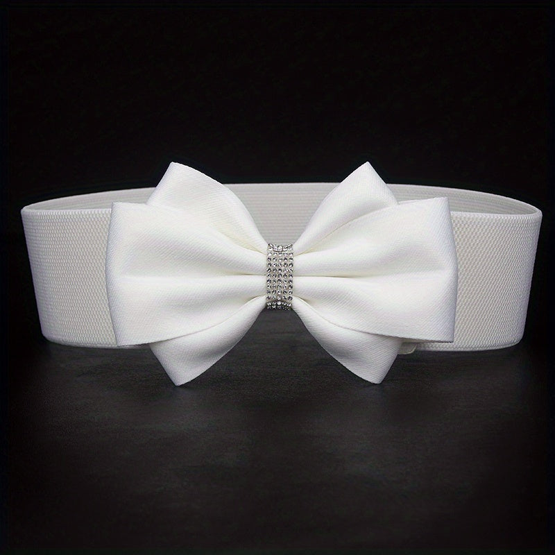 Big Bowknot Wide Belt Plus Size Waistband for Women