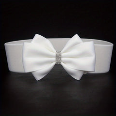Big Bowknot Wide Belt Plus Size Waistband for Women
