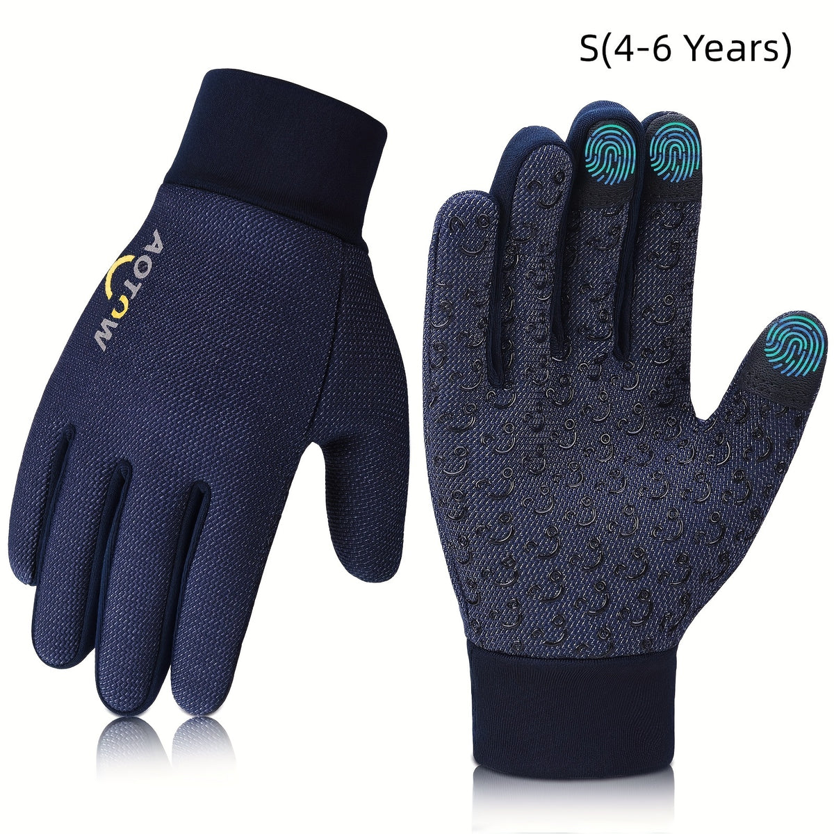 Kids Winter Touch Screen Sport Gloves - Non-slip Warm