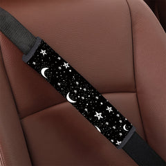 Star Moon Print Car Seat Belt Cover Soft Safety Shoulder Pad Protector