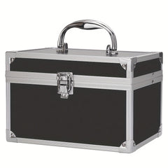 Professional Makeup Beauty Case Organizer Box Portable with Mirror & Handle