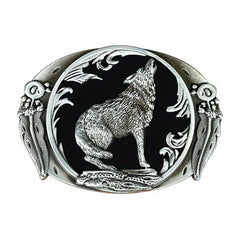 Vintage Wolf Belt Buckle Western Cowboy European American Hot
