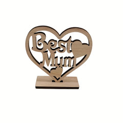 Wooden Pendant Can DIY Keychain Decor Hollow Out Letter Laser Cutting