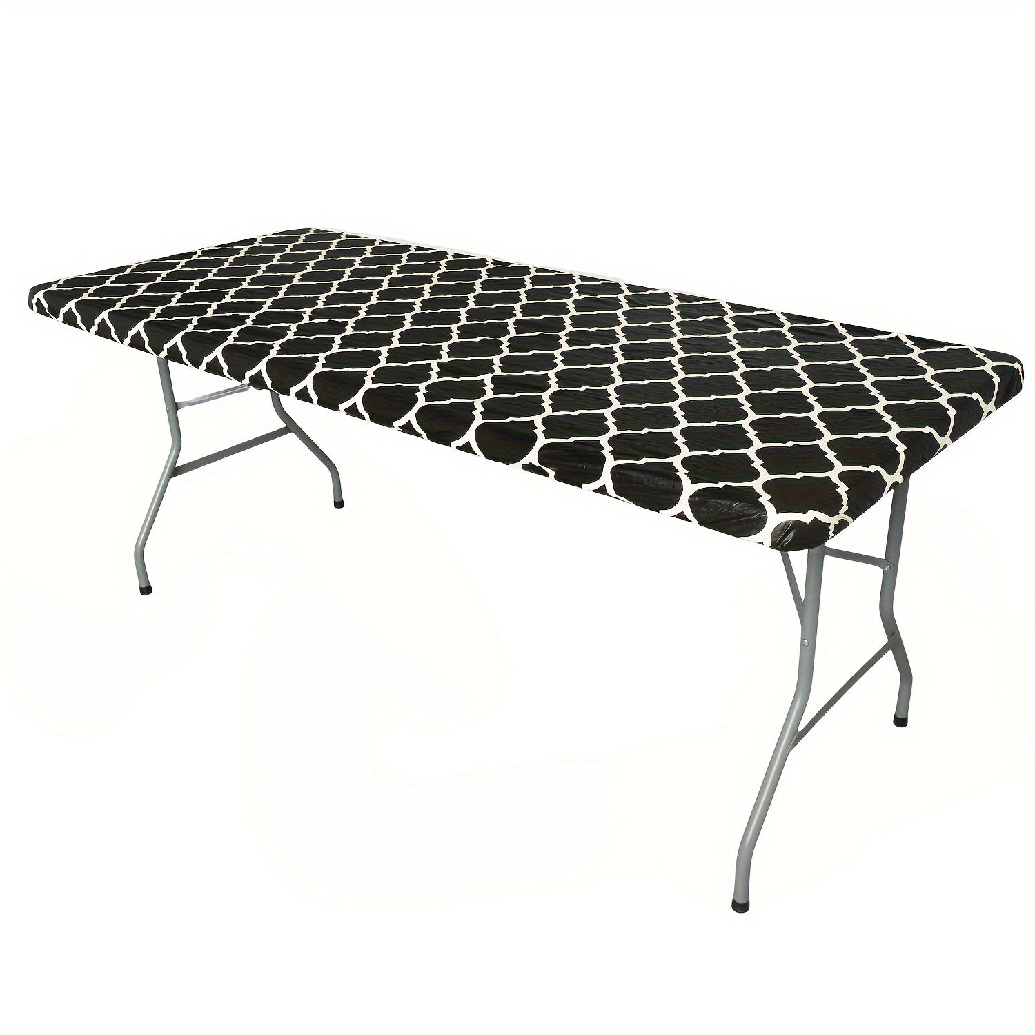 Elastic Outdoor Table Cover Waterproof PVC Cloth