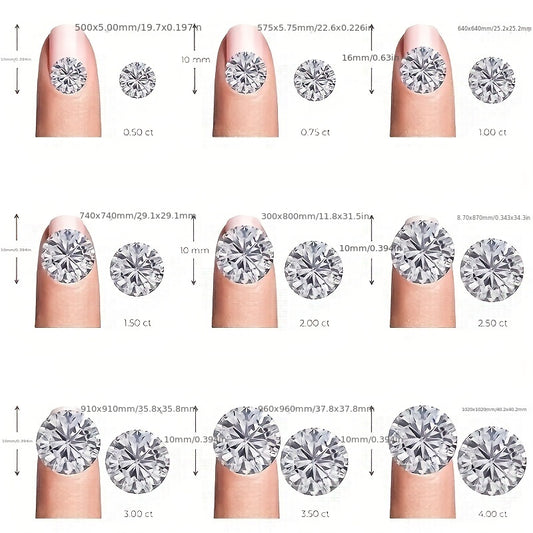 Three Stones 2CT Moissanite Ring S925 Sterling Silver Ring For Women