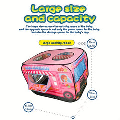 Car Themed Children's Tent Playhouse Toy for Kids' Parties