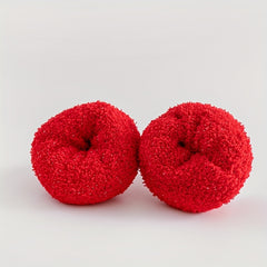 6 Pairs Cartoon Fuzzy Socks Comfy & Warm Christmas Mid Tube Socks