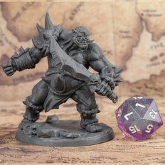 Ogre 3D Printed Miniatures for RPGs 28mm Scale